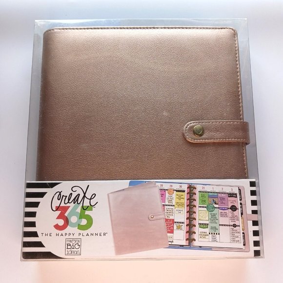The Happy Planner Office Happy Planner Classic Deluxe Rose Gold Cover New Poshmark